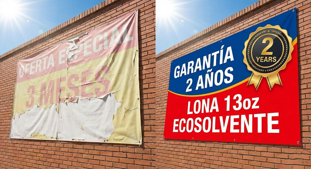 ¿Por qué tu publicidad exterior se destiñe tan rápido? (Y el secreto para que dure 2 años)