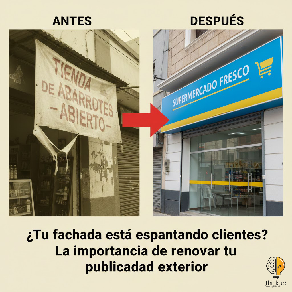 ¿Tu fachada está espantando clientes? La importancia de renovar tu publicidad exterior